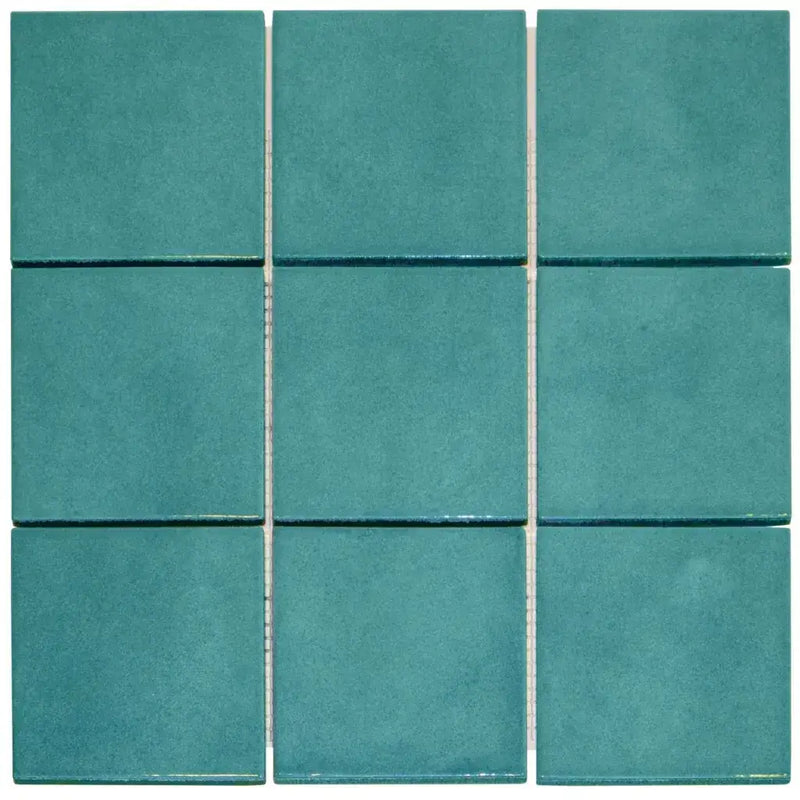 Teal glanzende tegels KAG10125 Oceaanblauw oceanblauw voor een frisse look