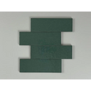 Staggered green tiles from Kalma Blue Lake 6x18, perfect for stylish spaces