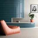 Salmonkleurige leren loungestoel met casual ontwerp van Kalma Deep Blue 6x18