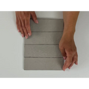 Grijze houten planken in parallelle lijnen voor Kalma Morchella 6x18,6 glans