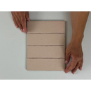 Roze klei plaat met horizontale lijnen voor Kalma Rose 6x18 mat