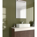 Moderne rechthoekige wastafel op donkere houten meubels van Kalma Selva 6x18