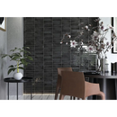 Donkergrijze glossy wandtegel, perfect voor stijl met Kalon Anthracite wandtegel 5x25 glans