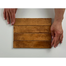 Houten plank met groeven van Kalon Terracotta wandtegel 5x25 glans