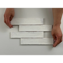 Staggered white wandtegel 5x25 glans in Kalon style perfect for your space