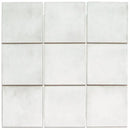 Sheet van negen kam10010 wit mat R10 vierkante tegels voor een perfecte past look