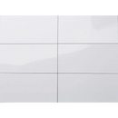 Witte keramische tegels in een grid patroon, Kerabo wit glans 30x60 stijl