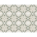 Decoratieve saliegroene en witte 20x20 tegels met kwadrantpatroon uit de collectie