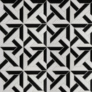 Zwart-wit geometrische lando 30x30 cm keramische tegel met stervormig patroon voor vloertegels en wandtegels
