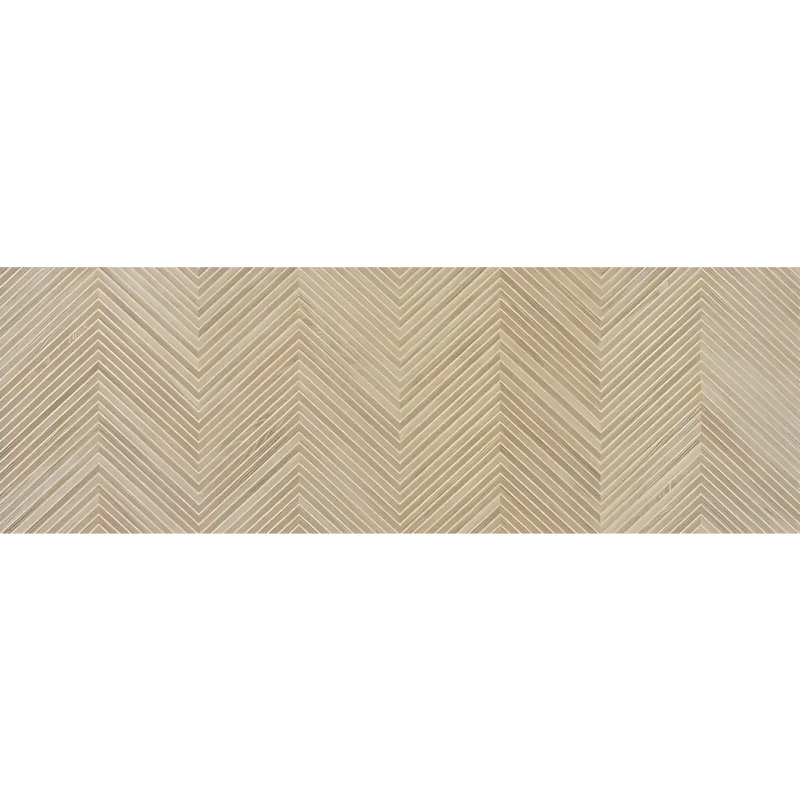 Beige herringbone tekstuur met zigzag lijnen, perfect voor Larchwood Zig Alder 40x120 rett