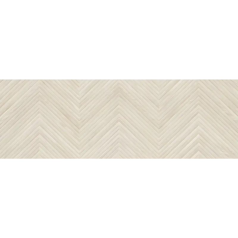 Beige herringbone textural detail in Larchwood Zig Maple 30x90 rett design