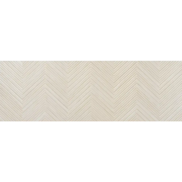 Beige visgraatmotief behang Larchwood Zig Maple met diagonale lijnen en textuur