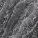 Donkere grijze lixium black marmeren tegel 120x120 rett met witte nerven en gepolijste afwerking