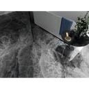 Donkere grijze lixium black gepolijst 60x120 rett vloerbedekking met marmer effect en witte aders