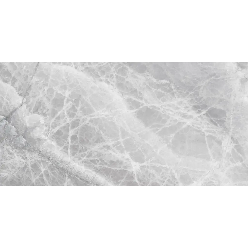 White marble surface with intricate grey veining from lixium grey gepolijst 60x120 rett tile