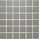 Een vel van 36 matte donkergrijze keramische tegels LO1015 Dark Grey Matt R11