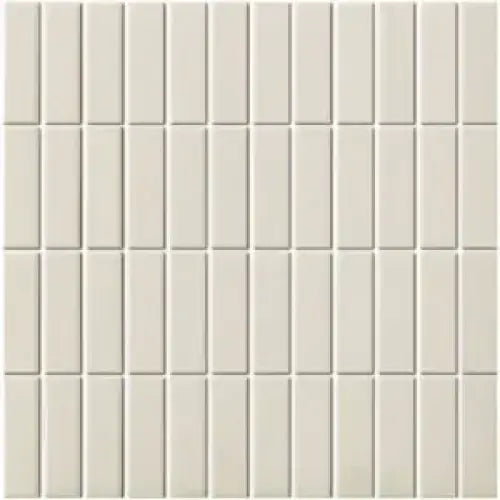 Vertical rechthoekige off-white keramische tegels LO7310 White Matt R11