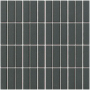 Dark gray subway tegels met witte voeg, perfect past LO7317 Black Matt R11