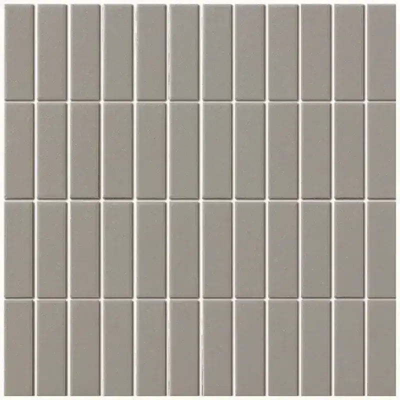 Gray verticale subway tegel met witte voeg, LO7329 Grey Matt R11, grey matt R11