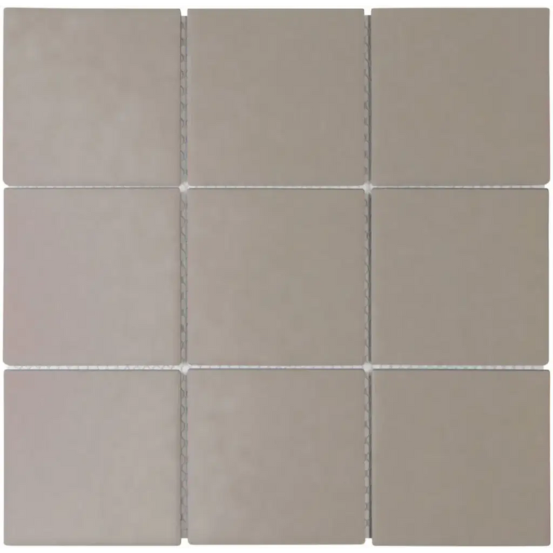 Nine matte grijze vierkante mozaïek tegels LO9529 Grey Matt R11 voor R11 biedt style