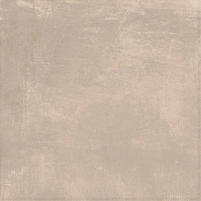 Beige textuur met subtiele krassen en variaties in toon van Loft Taupe 60x60 Rett