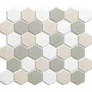 Hexagon mozaïek tegels in wit, beige en grijs voor LOH10MIX2 White Mix Matt R11