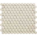 Light beige hexagonale mozaïek tegels in White Matt R11 van LOH2010 White
