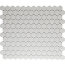 Witte hexagonale mozaïek tegels van LOH2010S Super White Matt R11 biedt super white matt uitstraling