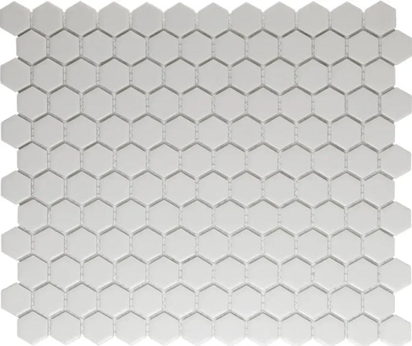 Witte hexagonale mozaïek tegels van LOH2010S Super White Matt R11 biedt super white matt uitstraling