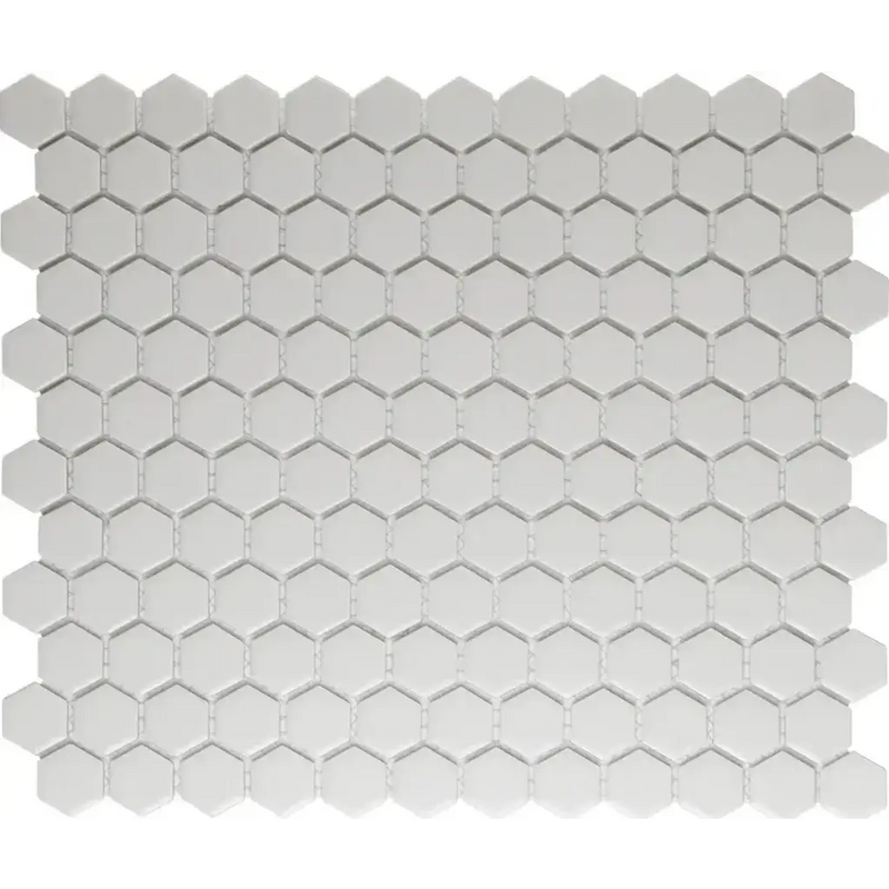 Witte hexagonale mozaïek tegels van LOH2010S Super White Matt R11 biedt super white matt uitstraling