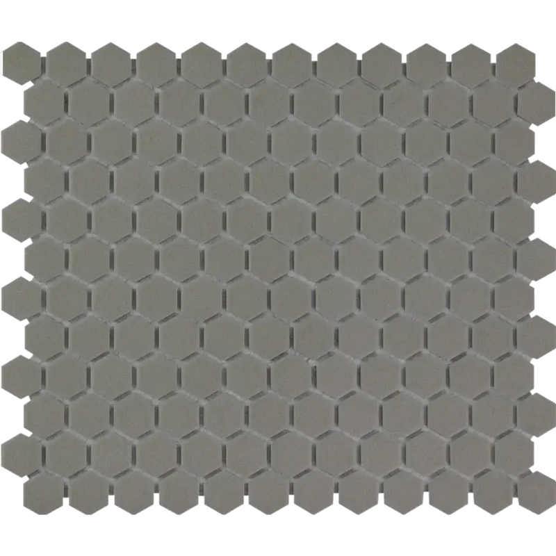 Matte grijze hexagonale mozaïek tegels LOH2015 donkergrijs R11 voor jouw interieur