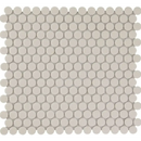 Matte off-white penny round mosaic tiles LOP2010 White Matt R11 voor je project