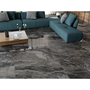 Donkere marmerlook vloertegels in luxe dark gepolijst 60x120 rett met grijzige tinten