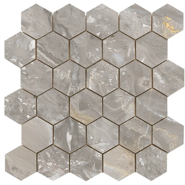 Hexagon mozaïek beige in luxe design, perfect voor moderne interieurs