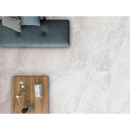 Houten bord met sleutels en lichtschakelaar op Luxury White gepolijst 60x120 rett