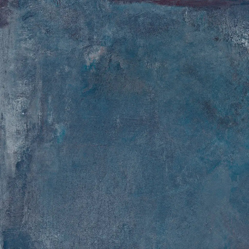 Abstract blauwe textuur op canvas schilderij magnetic blue 80x80 rett met opvallende 80x80 rett uitstraling