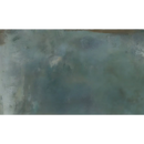 Abstract schilderij met blauwgroene tinten en textuur, Magnetische Smaragd 60x120