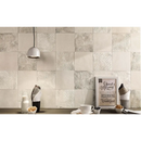 Textuur wandtegels in een patchwork van romige vierkanten - Maku 20x20 Light