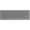 Grijze keramische subway tegel Maku Grey 25x75 met geprofileerde randen