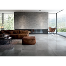 Brown suede Maku Grey 80x80 sectional sofa with matching ottoman, perfect voor jouw woonkamer