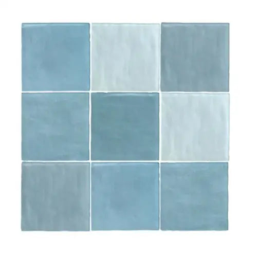 Maroc Blue Mix 11,5x11,5 cm - Wandtegel Top Tegels