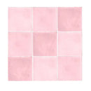 Roze keramische tegels in 3x3 patroon van Maroc Rose Mix 11,5x11,5 cm
