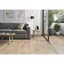 Moderne grijze bank met neutrale kussens, perfect bij Prissmacer Mas Galia