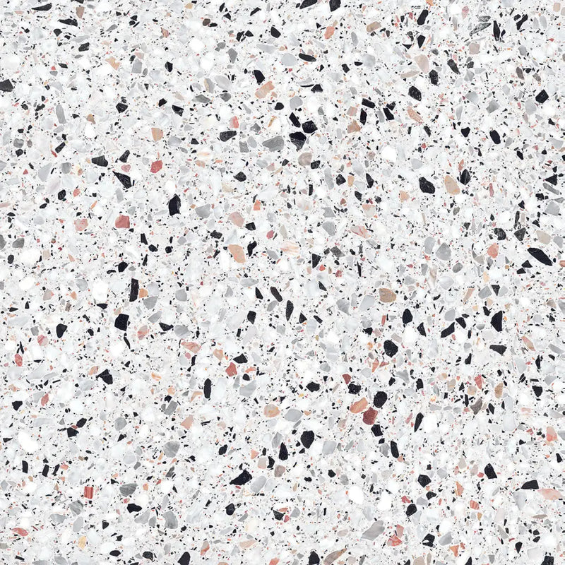 Witte Medley terrazzo vloer met kleurrijke spikkels 60x60