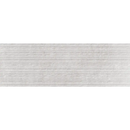 Grijze textuur met horizontale lijnen op Midtown Pearl Etana decor wandtegel