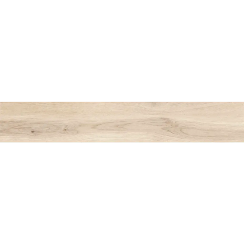 Lichtbeige houten plank met natuurlijke nerf in de Miro Nubole mat 20x120