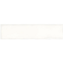 Witte rechthoekige banner van Moos White Handvorm 6,5x26 glans voor decoratie