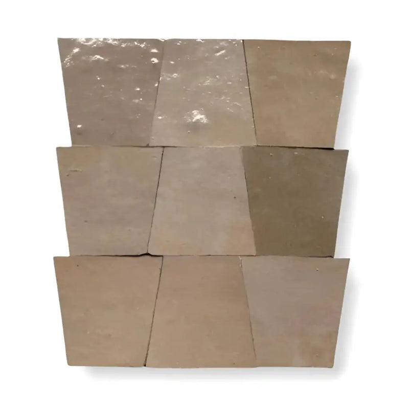 9-inch vierkante messing vloertegels met hamertextuur Alhambra Mozaiek 040