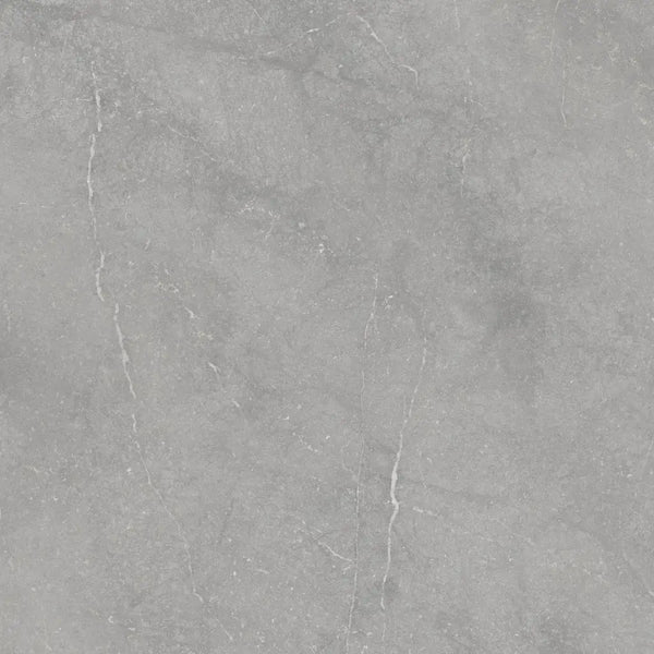 Grey concrete surface with white veining in Munich Pearl 120x120 anti-slip rett