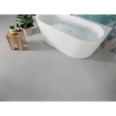 Moderne vrijstaande witte badkamer badkuip Munich Pearl 120x120 met ronde hoeken